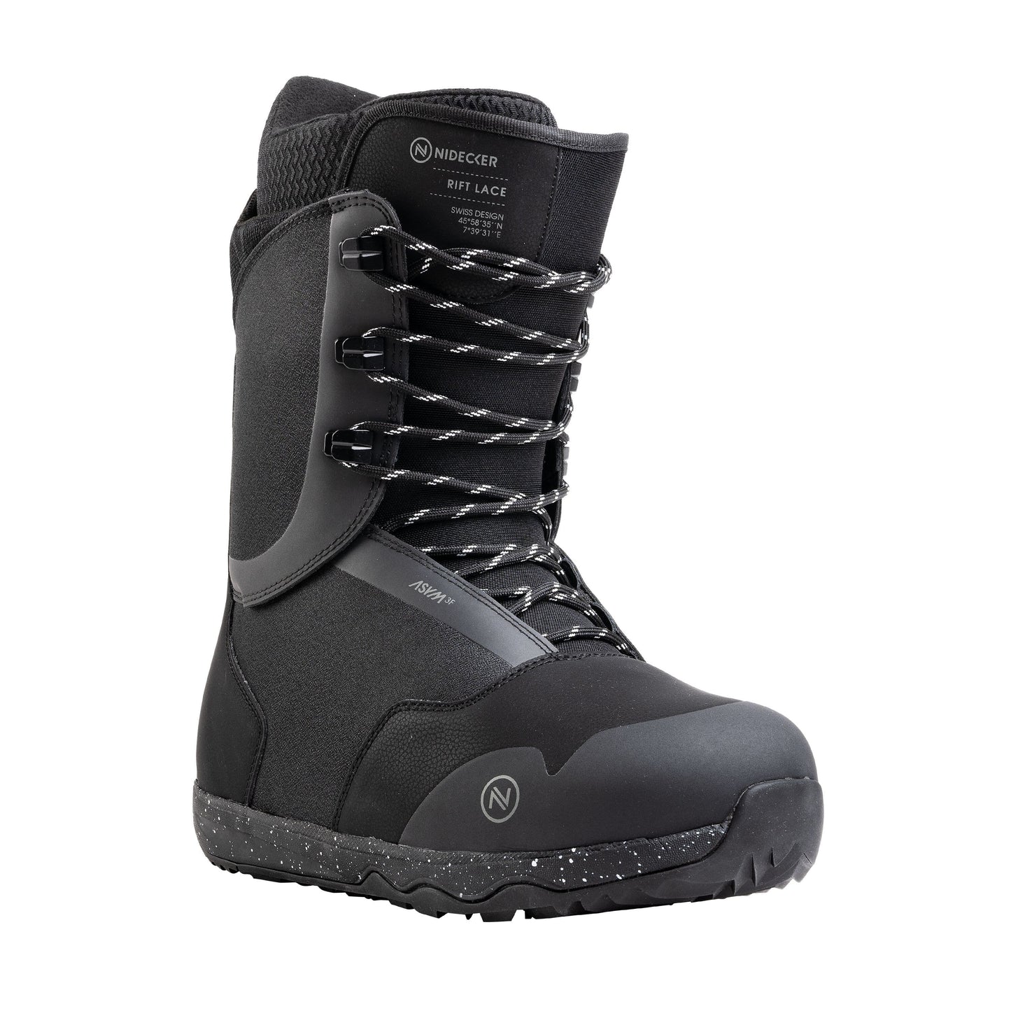 Rift Lace 2024 | Nidecker | EU Rift Lace 2024 Boots Nidecker Premium Swiss Snowboard 7630463472743 N.24.BTM.RFL.BK.070.1