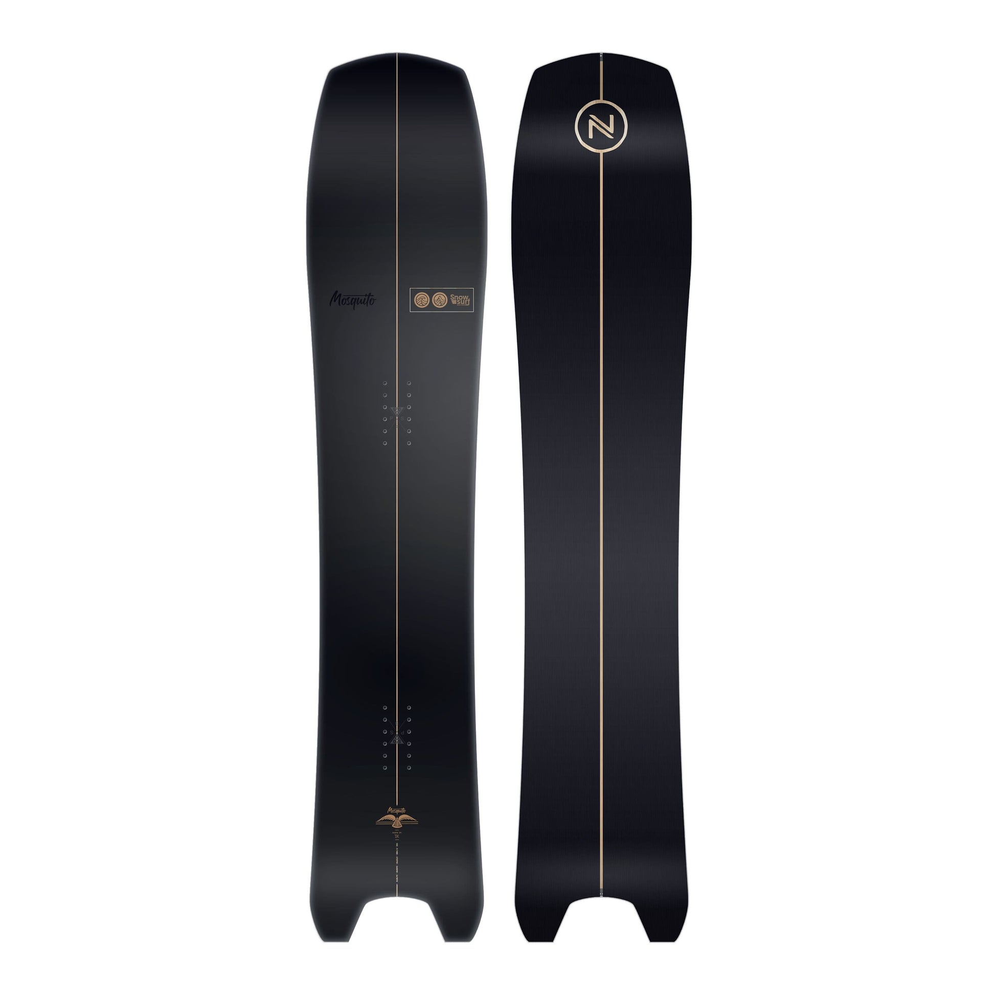 Mosquito 2026 | Turn The Tide | Nidecker | EU The Mosquito Snowboards Nidecker Premium Swiss Snowboard 7630463445815 N.23.SNM.MOS.XX.148.1